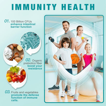 3-in-1 Digestive Health Probiotics, 100 Billion CFUs, 200mg - Trending Wellness Store