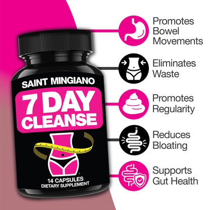 7 Day Cleanse Program | Colon Detox with Natural Laxative for Constipation & Bloating - Trending Wellness Store