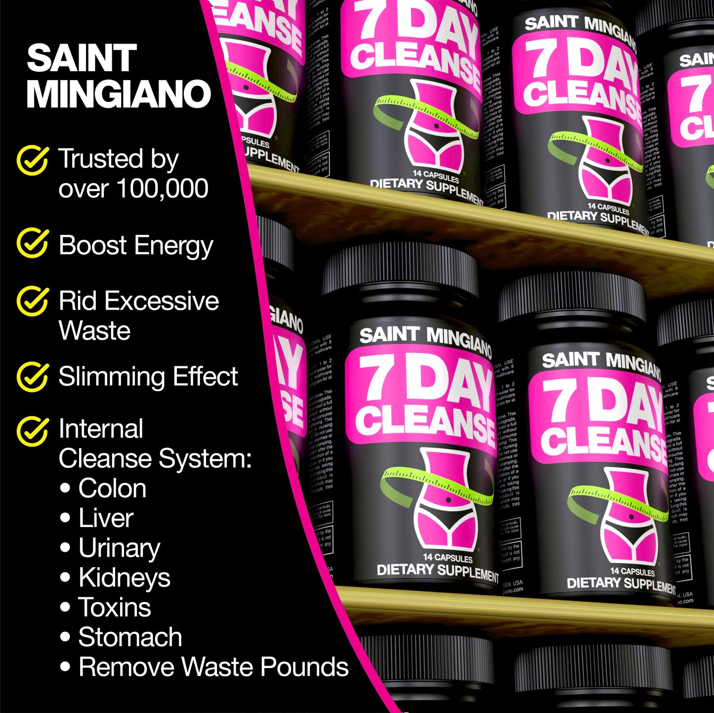 7 Day Cleanse Program | Colon Detox with Natural Laxative for Constipation & Bloating - Trending Wellness Store