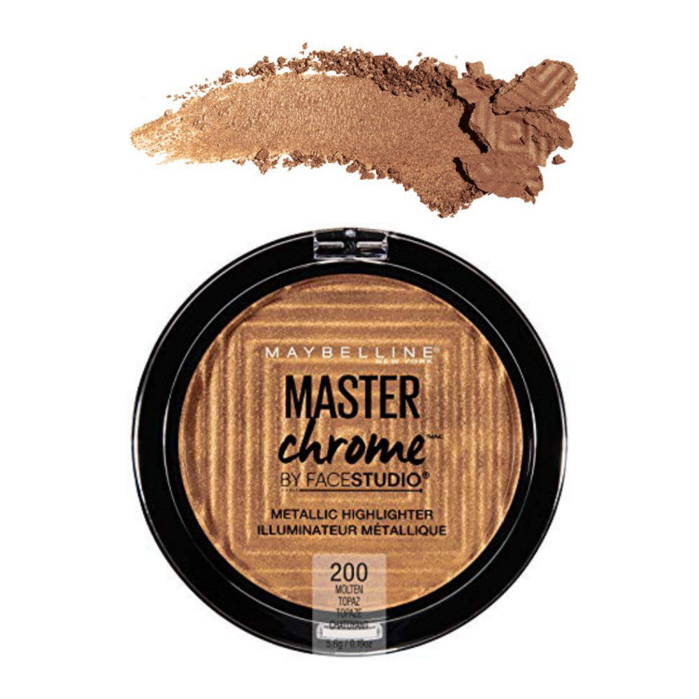 MAYBELLINE FaceStudio Master Chrome Metallic Highlighter - Molten Topaz - Trending Wellness Store
