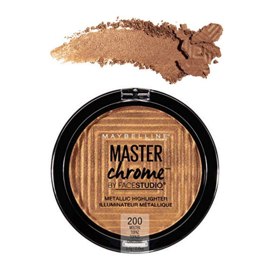 MAYBELLINE FaceStudio Master Chrome Metallic Highlighter - Molten Topaz - Trending Wellness Store