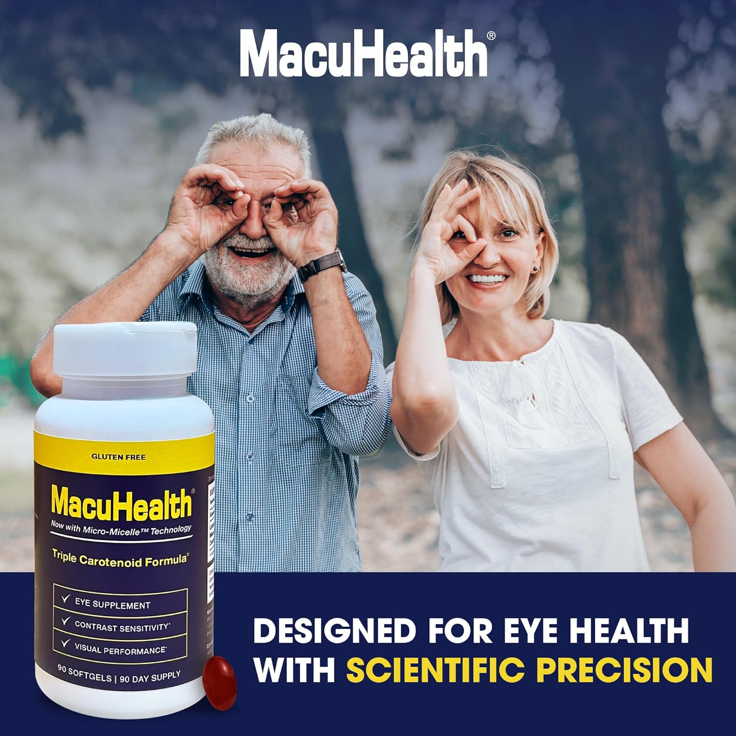 Macuhealth Triple Carotenoid Formula - Eye Vitamins for Adults - 90 Softgels, 3 Month Supply - Trending Wellness Store