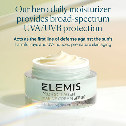 ELEMIS Pro-Collagen Marine Cream SPF 30, Lightweight Anti-Wrinkle Daily Facial Moisturizer - Trending Wellness Store