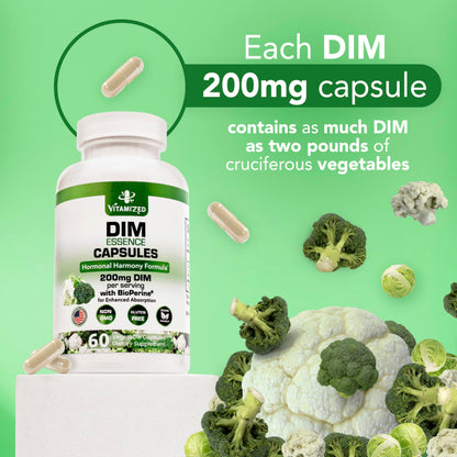 DIM Estrogen Supplement - Hormone Balance, Skin Health, and Menopause Support | Vitamized - Trending Wellness Store