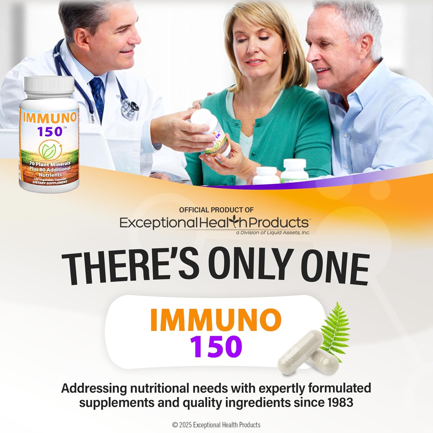 Immuno150 Immune Support Supplement, 150 Vegetable Capsules - Immunity Boost Packed with 70 Trace Minerals, 13 Essential Vitamins, Antioxidants, Herbs & Amino Acids - Immune System Booster for Adults - Trending Wellness Store