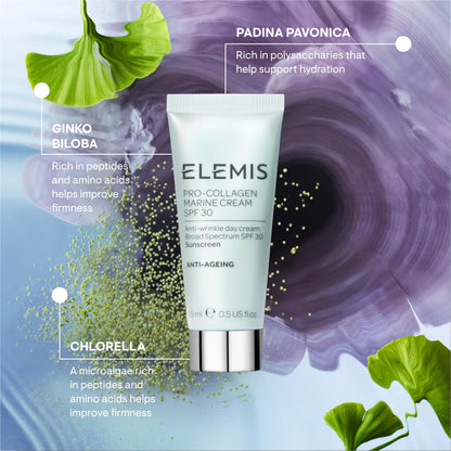 ELEMIS Pro-Collagen Marine Cream SPF 30, Lightweight Anti-Wrinkle Daily Facial Moisturizer - Trending Wellness Store