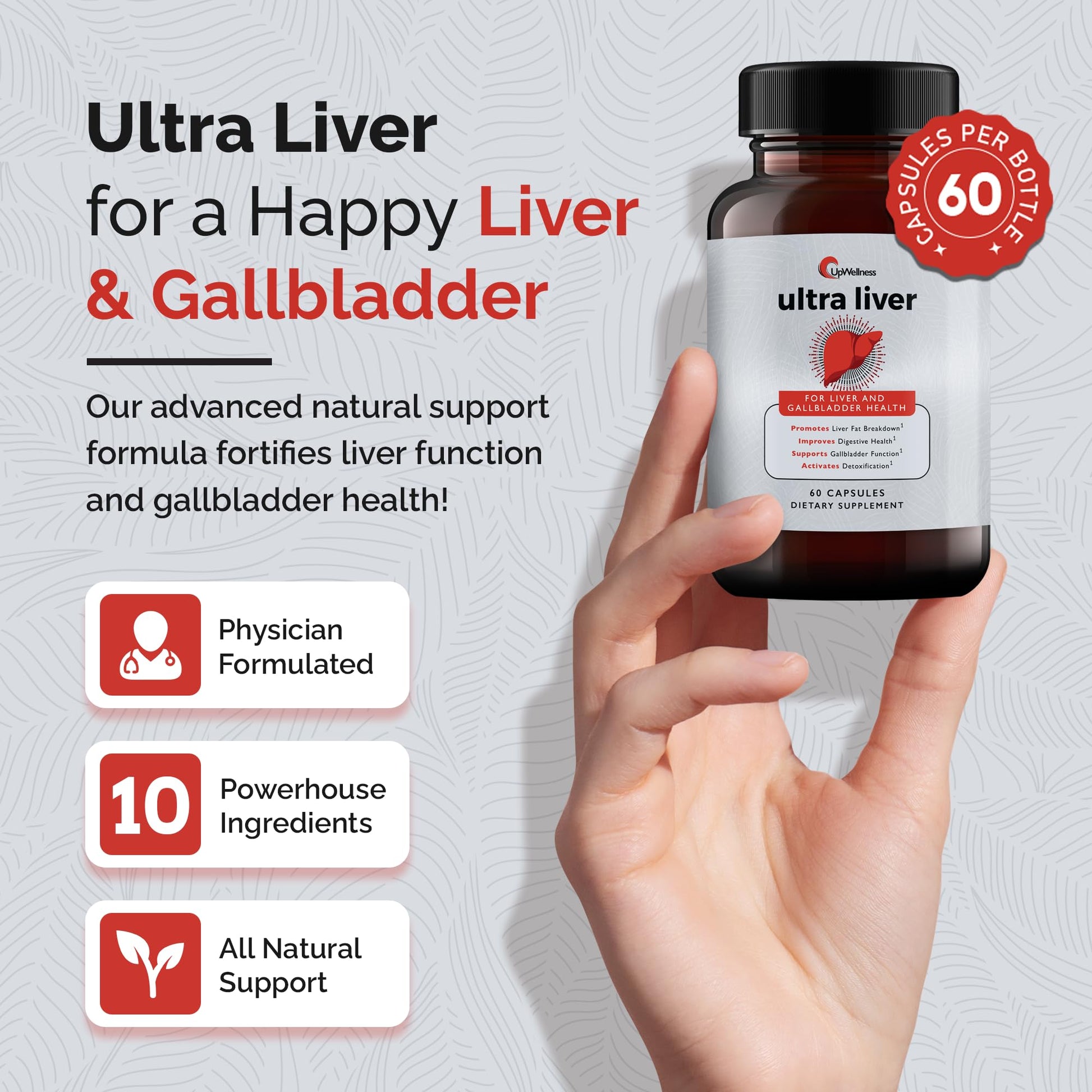 Ultra Liver Supplement for Liver Support and Gallbladder Support  60 Capsules - Trending Wellness Store