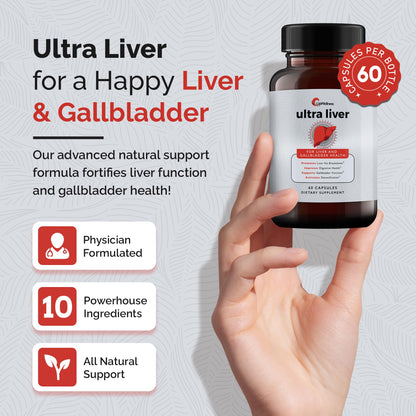 Ultra Liver Supplement for Liver Support and Gallbladder Support  60 Capsules - Trending Wellness Store