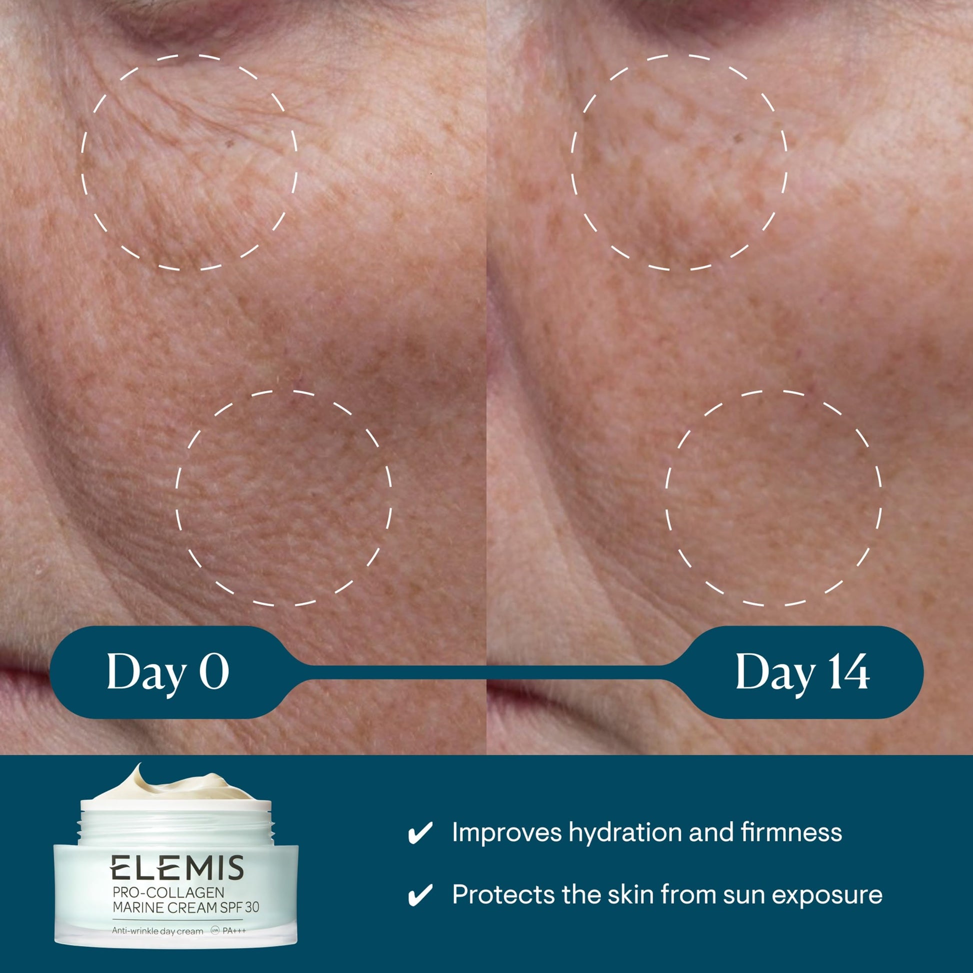 ELEMIS Pro-Collagen Marine Cream SPF 30, Lightweight Anti-Wrinkle Daily Facial Moisturizer - Trending Wellness Store