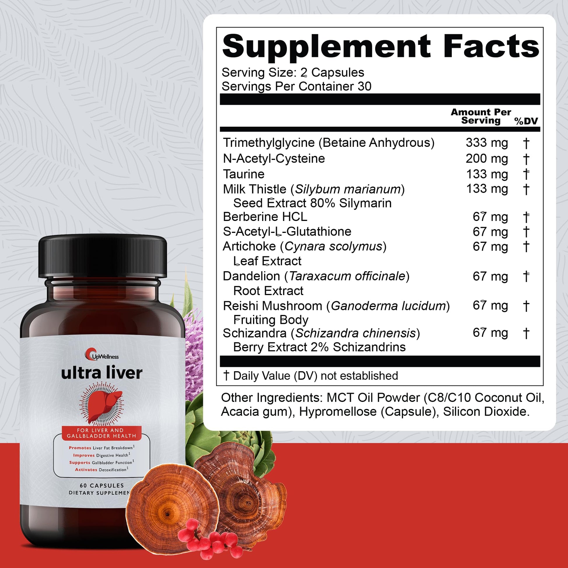 Ultra Liver Supplement for Liver Support and Gallbladder Support  60 Capsules - Trending Wellness Store