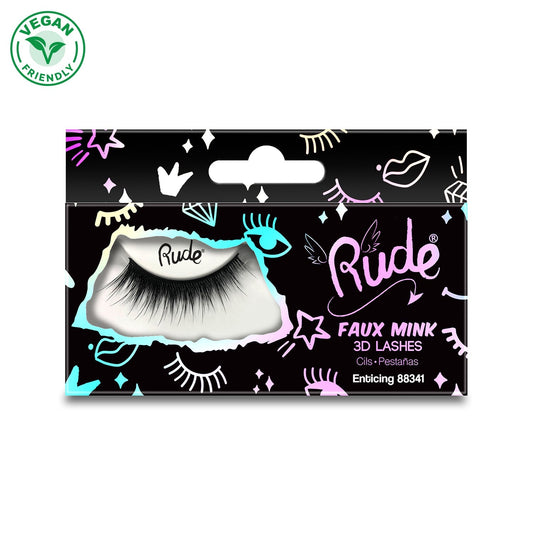 RUDE Essential Faux Mink 3D Lashes - Enticing - Trending Wellness Store