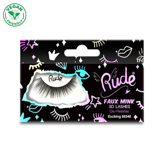 RUDE Essential Faux Mink 3D Lashes - Exciting - Trending Wellness Store