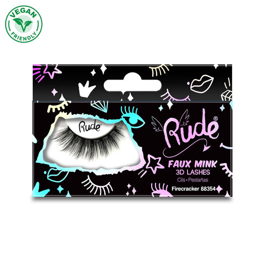RUDE Essential Faux Mink 3D Lashes - Firecracker - Trending Wellness Store