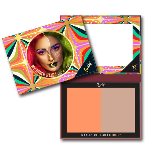 RUDE My Other Half Duo Shade Face Palette - Polar Opposite - Trending Wellness Store