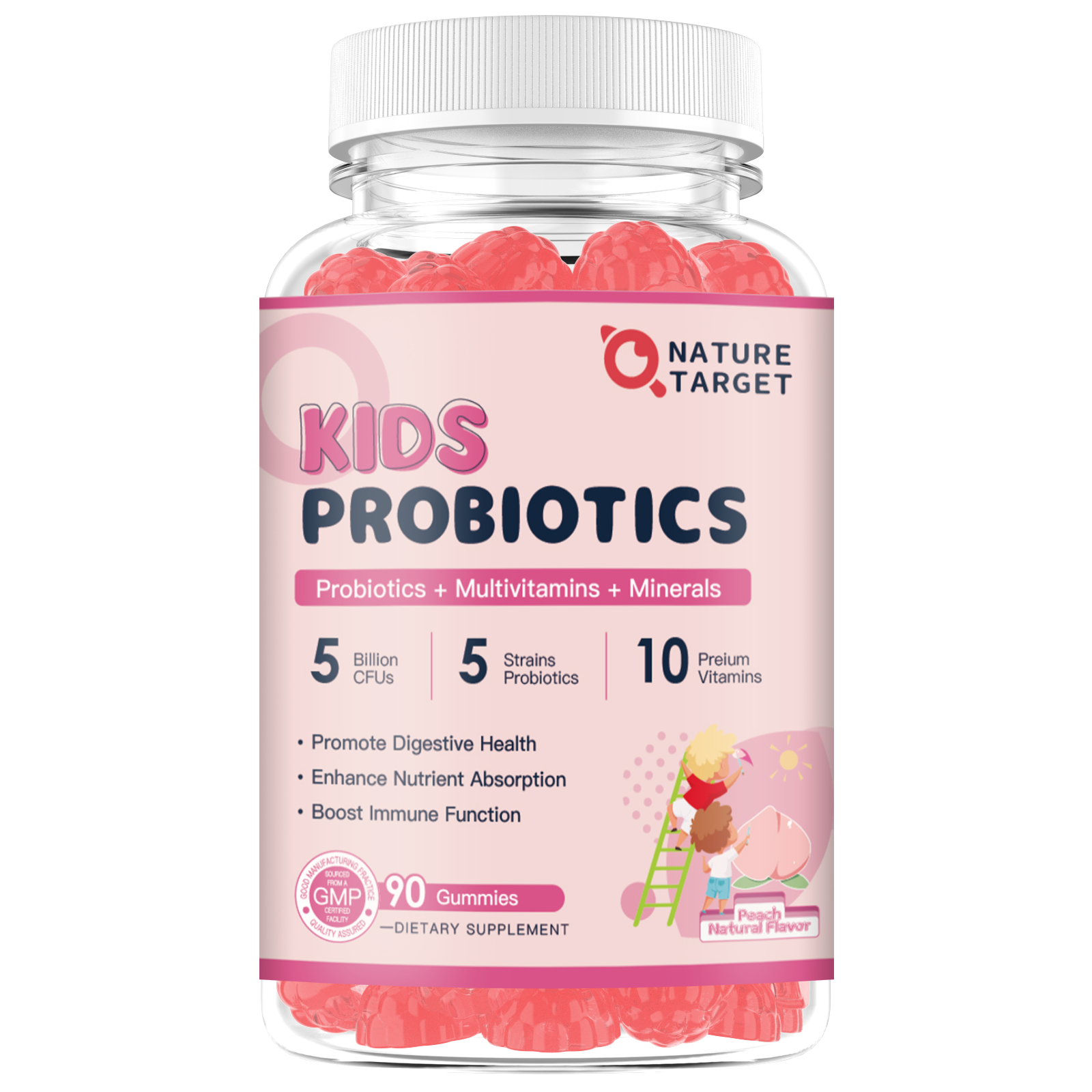 Kids Probiotic, 5 Billion CFUs, 90ct - Trending Wellness Store
