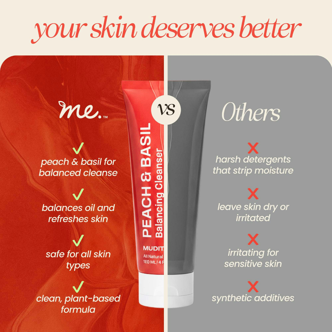 Peach & Basil Balancing Face Cleanser - Trending Wellness Store