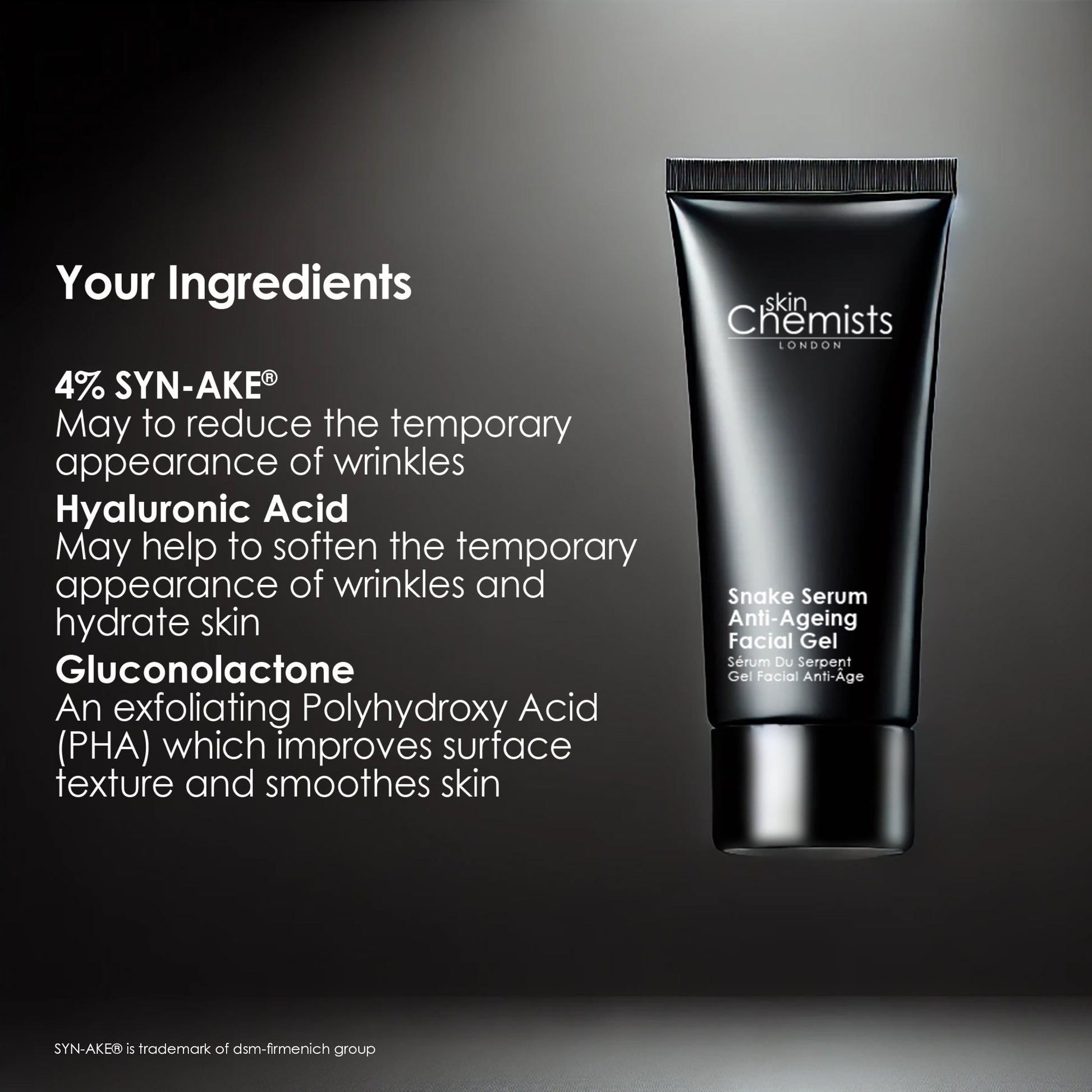skinChemists Snake Serum Anti-Ageing Facial Gel 30ml - Trending Wellness Store