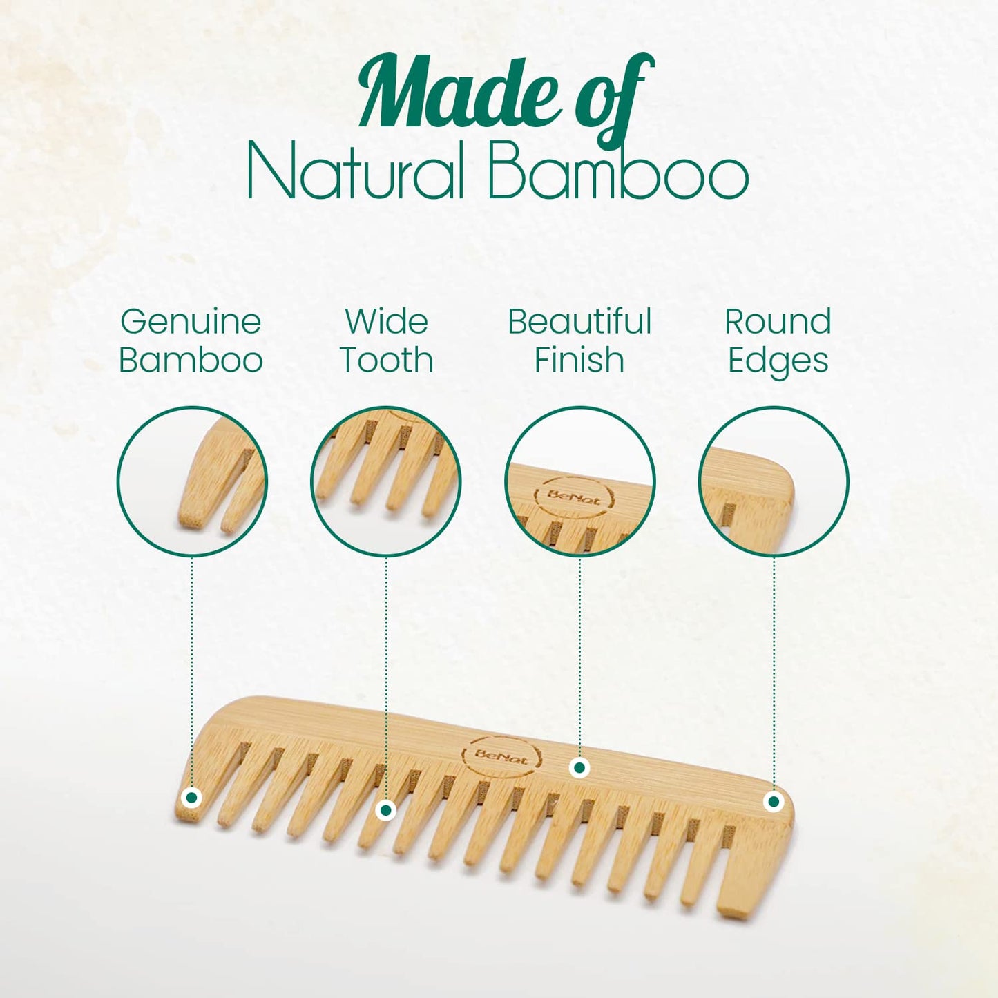 All-Natural Bamboo Hair Comb - Trending Wellness Store
