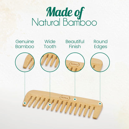 All-Natural Bamboo Hair Comb - Trending Wellness Store