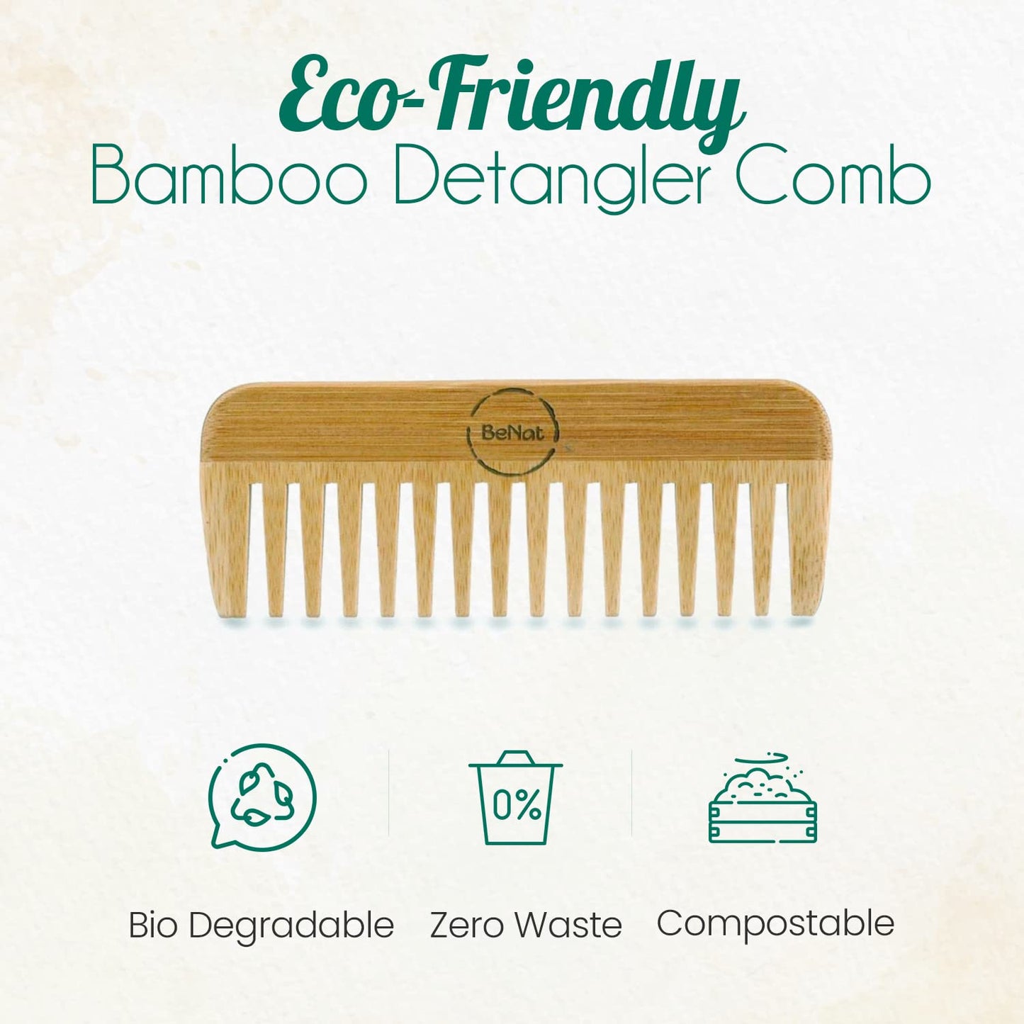 All-Natural Bamboo Hair Comb - Trending Wellness Store