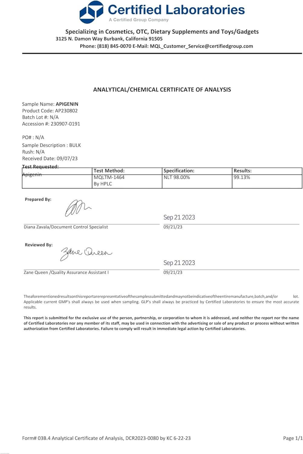 Apigenin Supplement - Trending Wellness Store