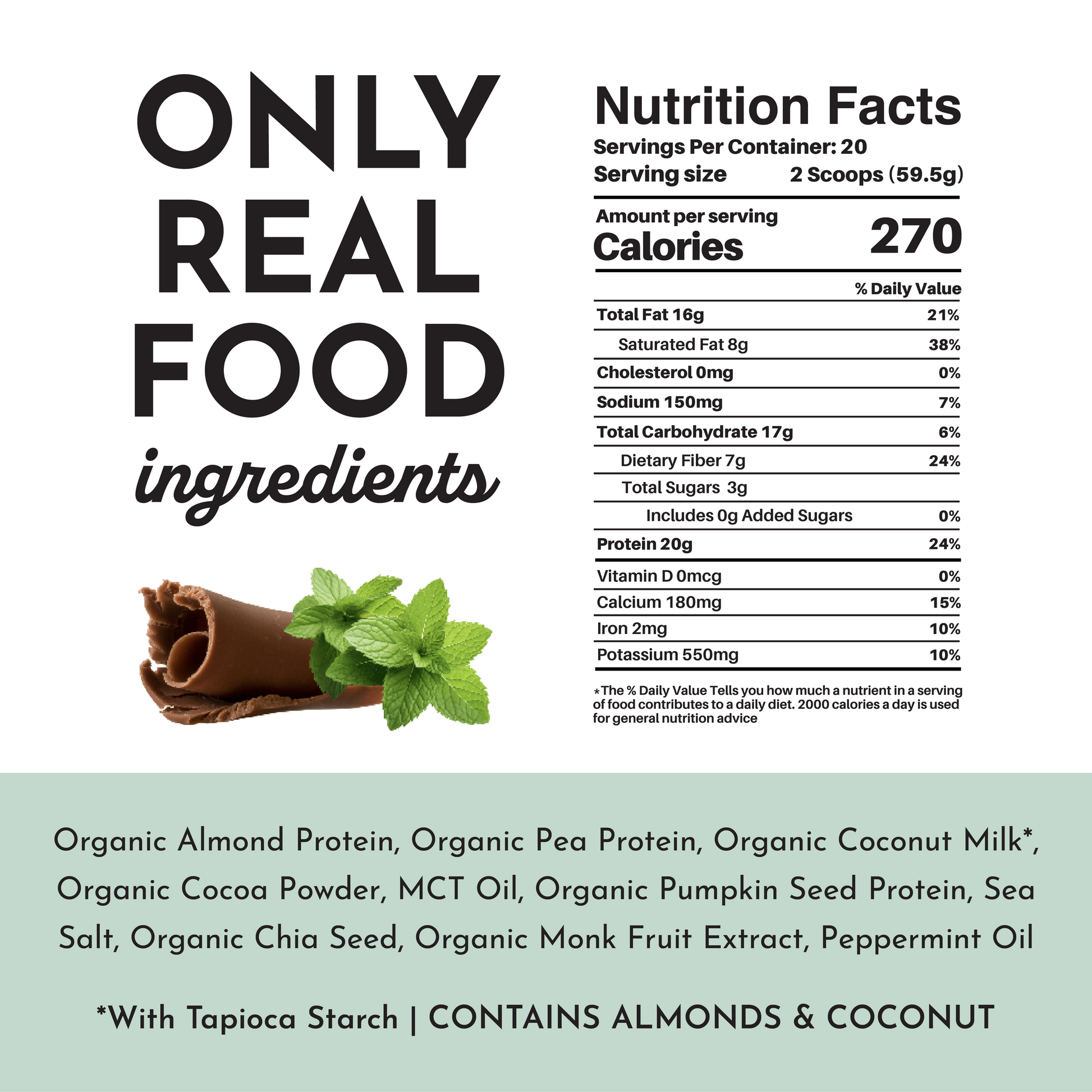 Vegan Mint Chocolate Protein Powder - Trending Wellness Store