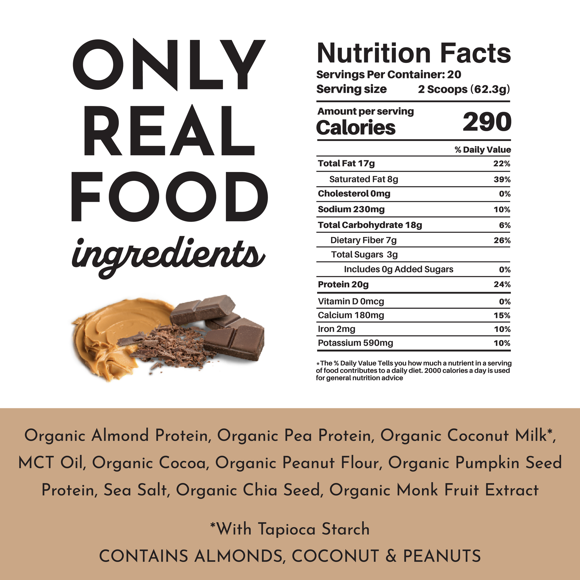 Vegan Peanut Butter Chocolate Protein Powder - Trending Wellness Store