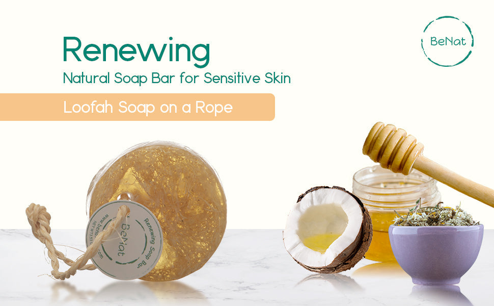 Renewing Soap Bar. Chamomile, Honey, and Coconut Oil. - Trending Wellness Store