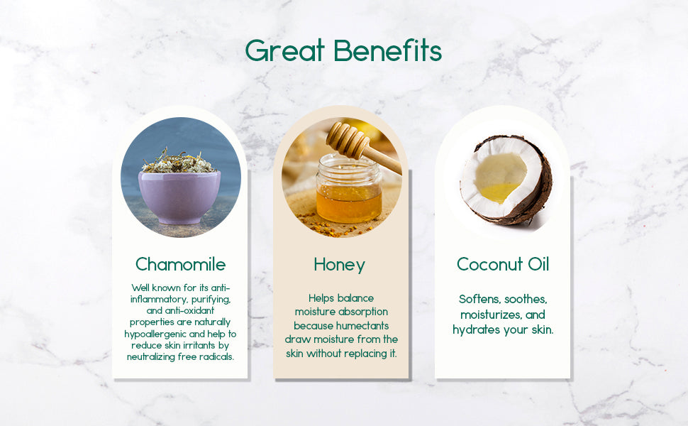Renewing Soap Bar. Chamomile, Honey, and Coconut Oil. - Trending Wellness Store