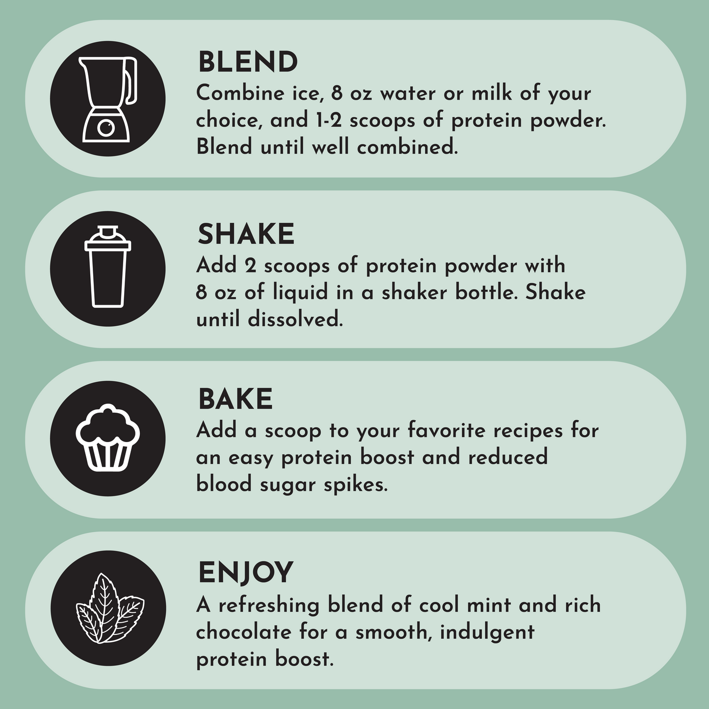 Vegan Mint Chocolate Protein Powder - Trending Wellness Store
