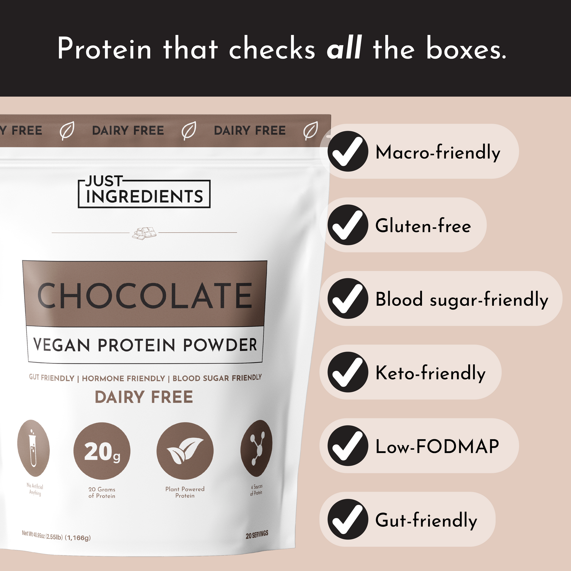 Vegan Chocolate Protein Powder - Trending Wellness Store