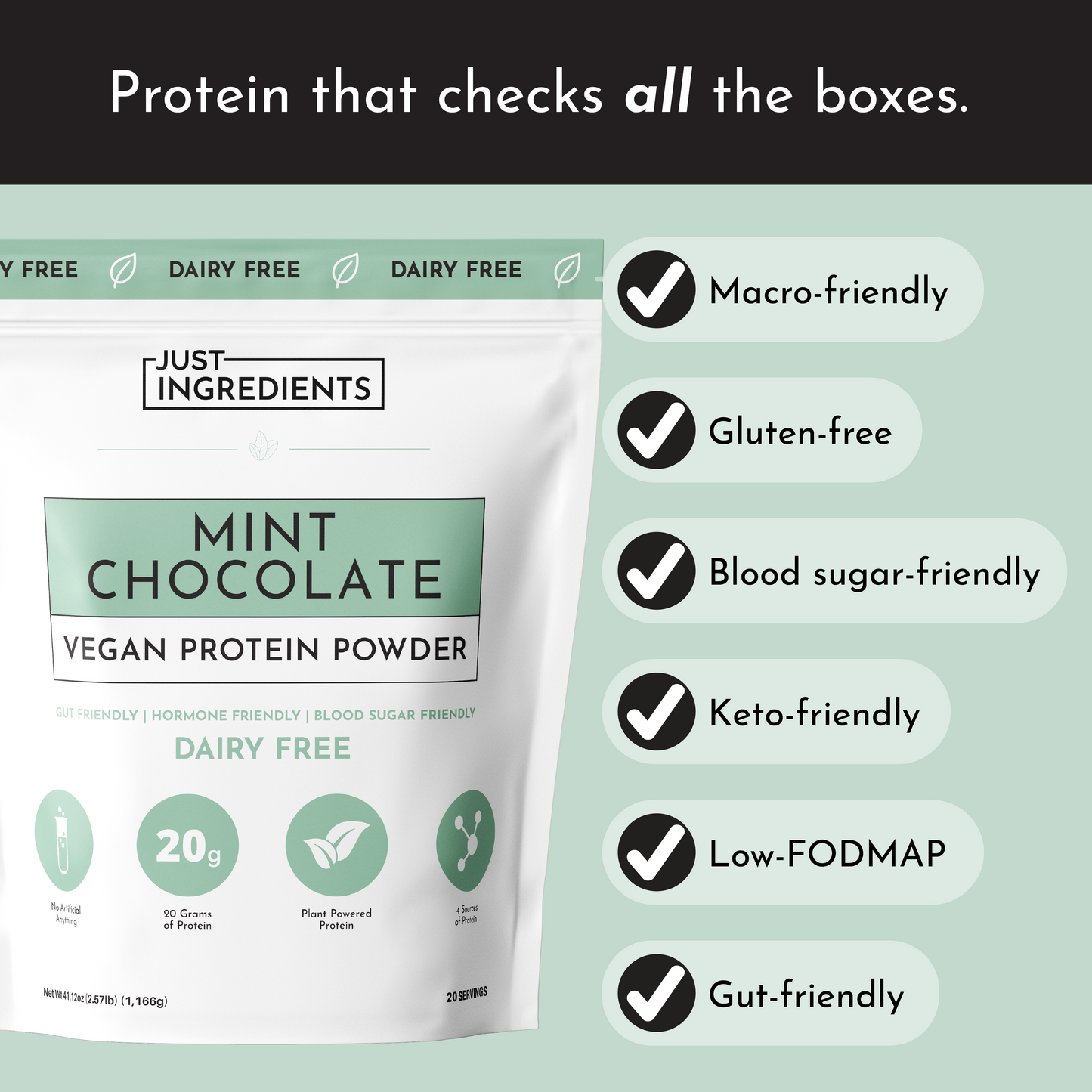 Vegan Mint Chocolate Protein Powder - Trending Wellness Store