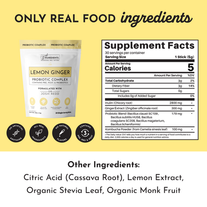 Lemon Ginger 3-In-1 Probiotic Complex - Trending Wellness Store