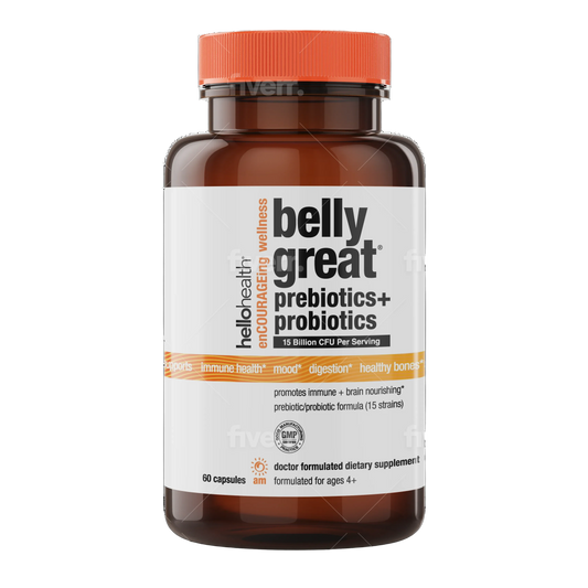 15-in-1 Pre-Probiotics + D3 + Methylfolate capsules - Belly Great - Trending Wellness Store