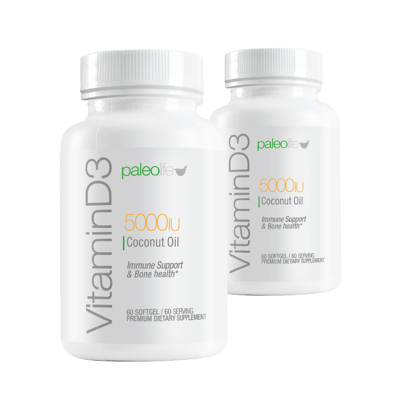 Vitamin D3 5000 IU  + Aceite de Coco - Trending Wellness Store