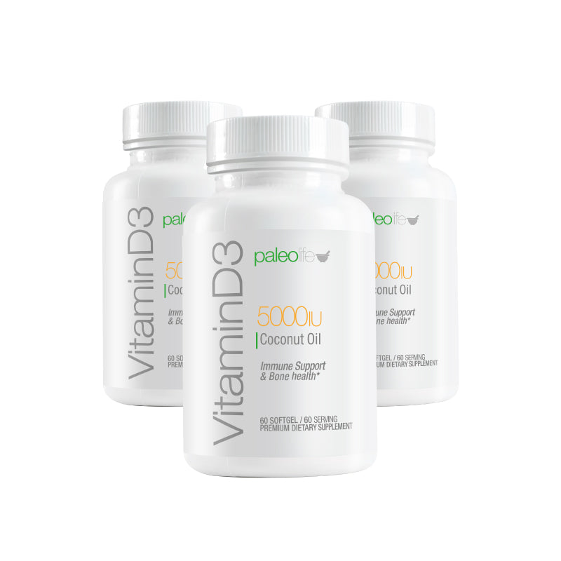 Vitamin D3 5000 IU  + Aceite de Coco - Trending Wellness Store
