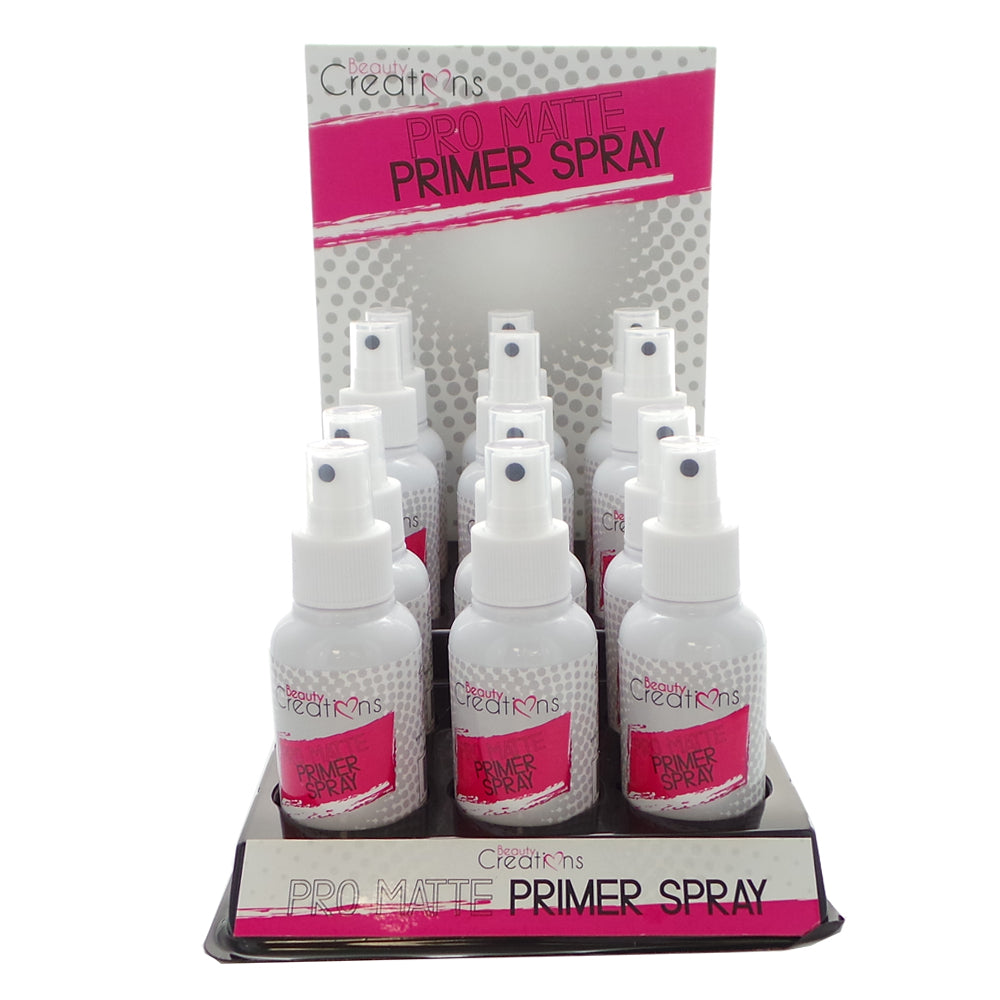 BEAUTY CREATIONS Pro Matte Primer Spray Display Set, 12 Pieces - Trending Wellness Store