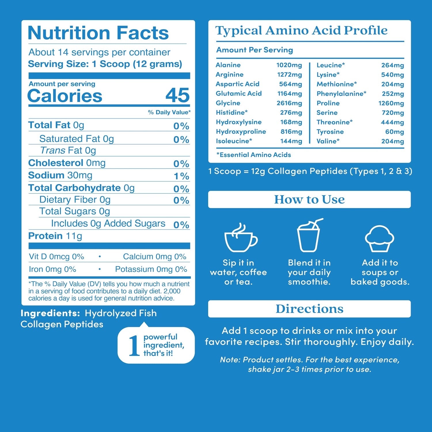 Unflavored Marine Collagen Powder - Trending Wellness Store