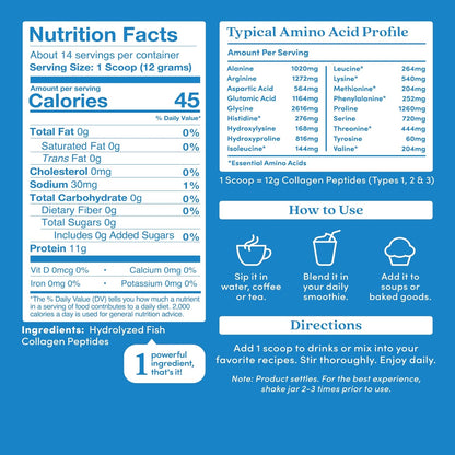 Unflavored Marine Collagen Powder - Trending Wellness Store