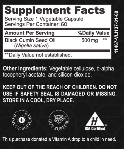 Halal Black Seed Oil - 60 count - Trending Wellness Store