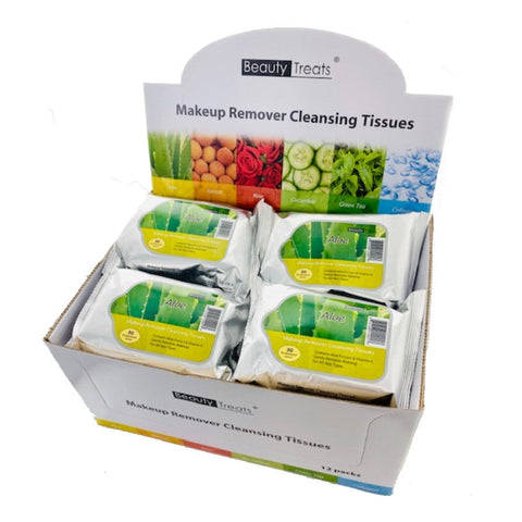 BEAUTY TREATS Makeup Remover Cleansing Tissues - Green Tea Display Set, 12 Pieces -  Green Tea Display Set, 12 Pieces - Trending Wellness Store