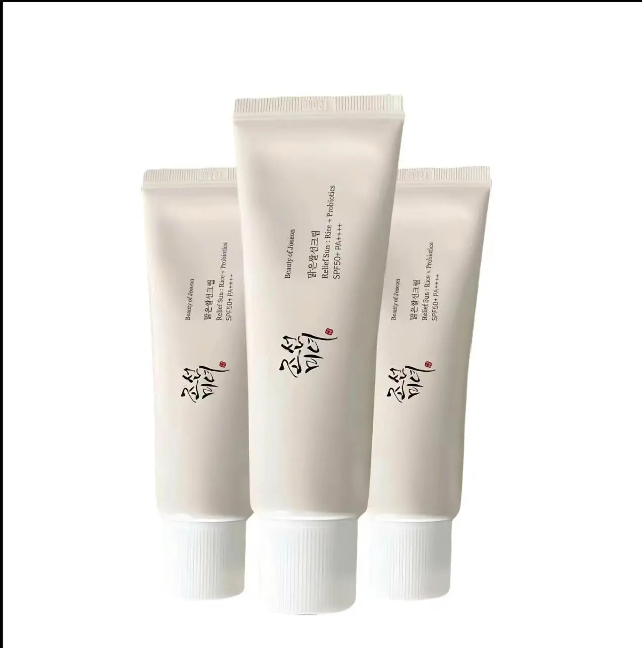 Beauty of Joseon Pack of 3 Rice Probiotics UV Sunscreen SPF50+ PA++++ 50 ml - Facial Sunscreen with Nourishing Rice Extracts, Lightweight for Sensitive Skin - Skincare, Gentle - Trending Wellness Store