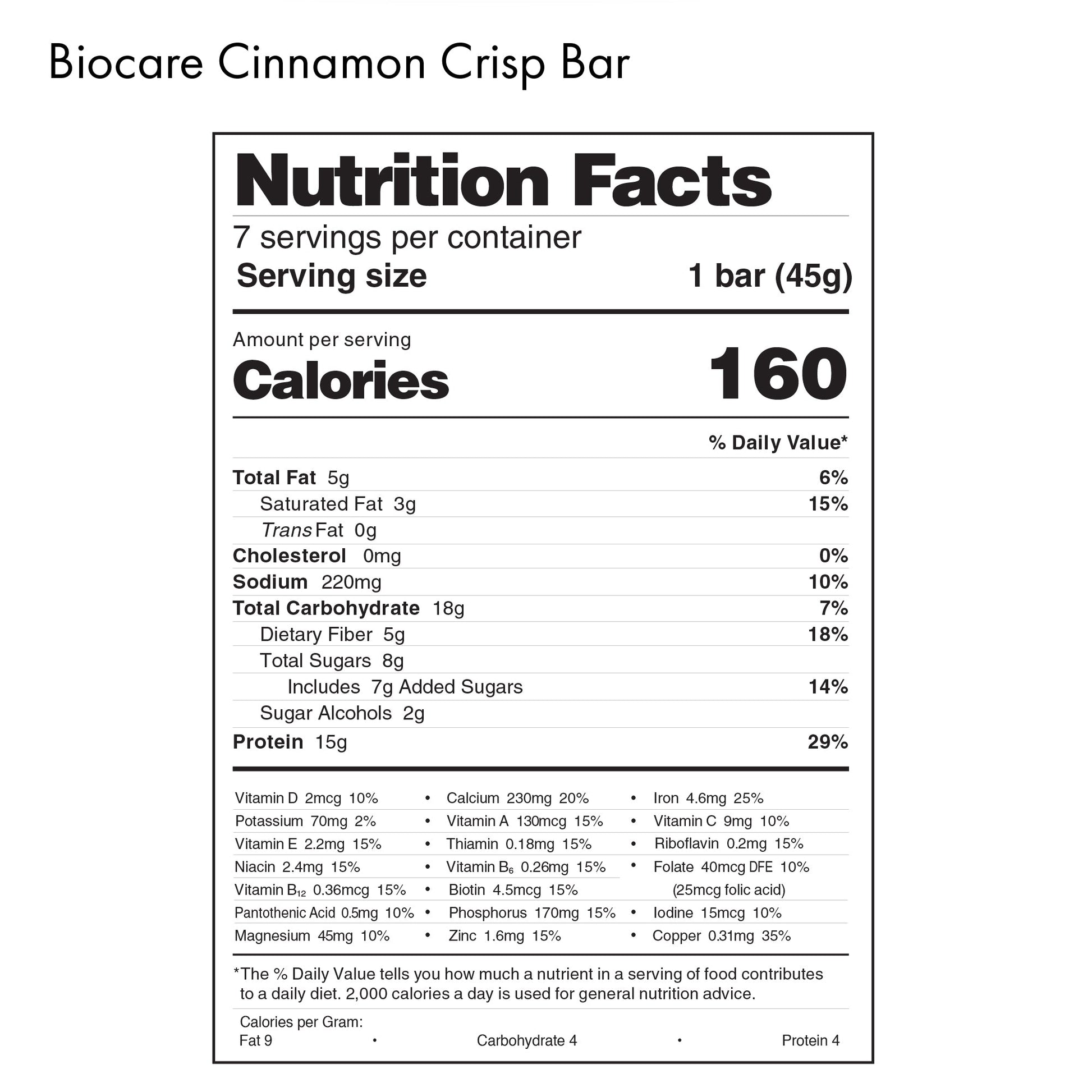 High Protein Cinnamon Crisp Bar - Trending Wellness Store