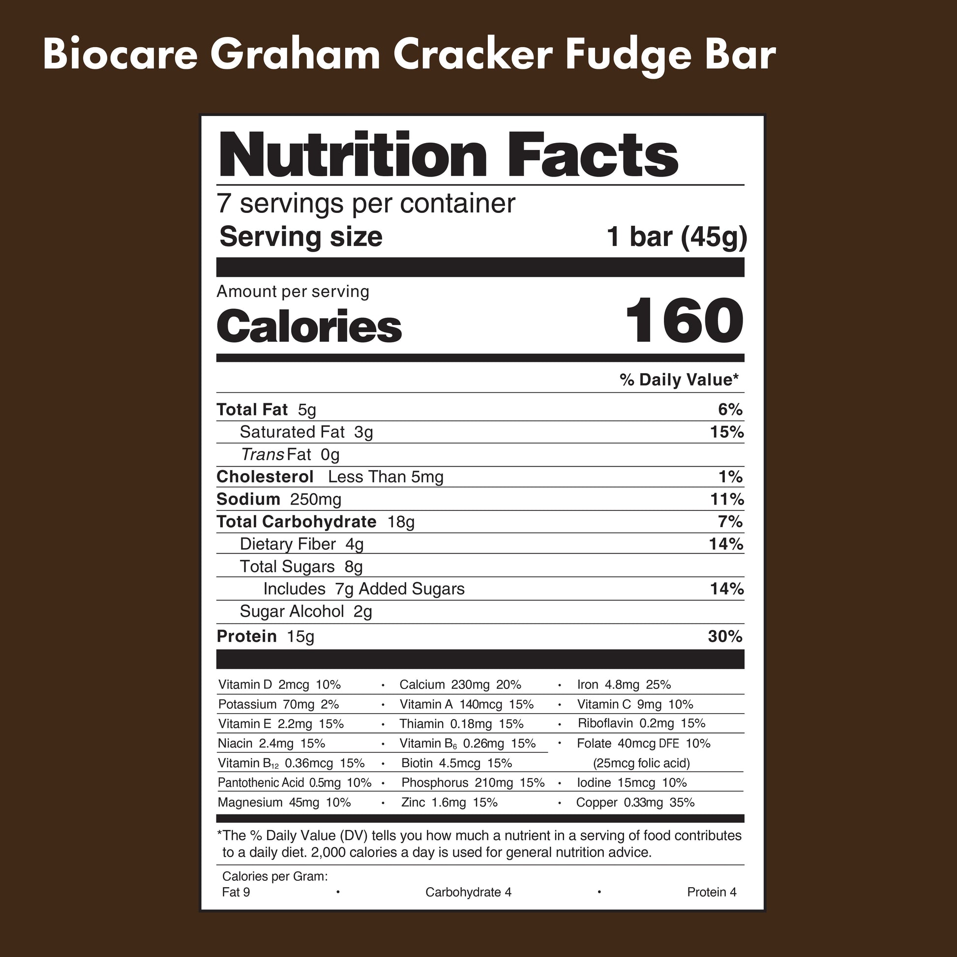15G Protein Graham Cracker Fudge Bar - Trending Wellness Store