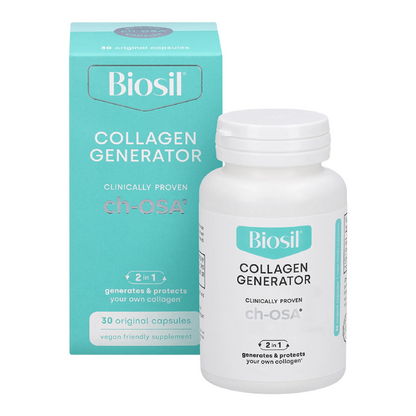 Biosil Collagen Generator - 120 Original Capsules - with Patented ch-OSA Complex - Generates & Protects Your Own Collagen - GMO Free - 60-Day Supply - Trending Wellness Store