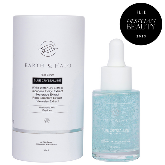 Blue Crystalline Face Serum 30 ml – Elle's Best Serum of 2023 | Vegan & Organic Extracts - Trending Wellness Store