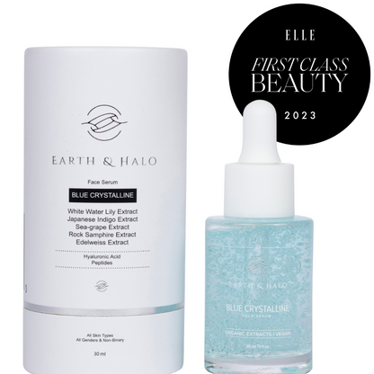 Blue Crystalline Face Serum 30 ml – Elle's Best Serum of 2023 | Vegan & Organic Extracts - Trending Wellness Store
