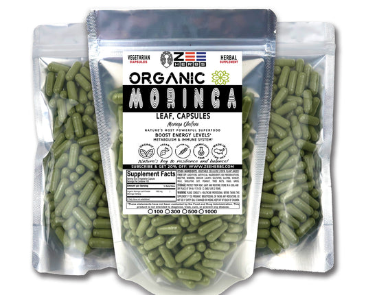 Organic Moringa Capsules 1800mg - High-Potency Superfood for Daily Wellness - Trending Wellness Store
