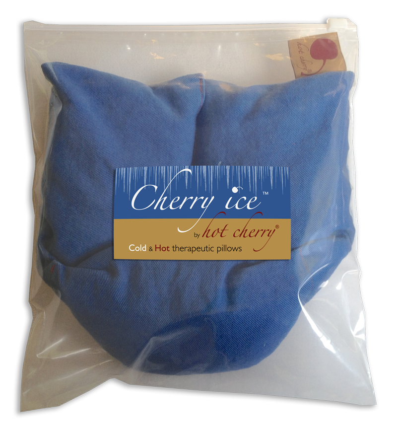 Cherry Ice® Blue Denim Neck Wrap in Zip-close Freezer Bag - Trending Wellness Store
