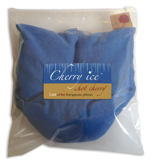 Cherry Ice® Blue Denim Neck Wrap in Zip-close Freezer Bag - Trending Wellness Store